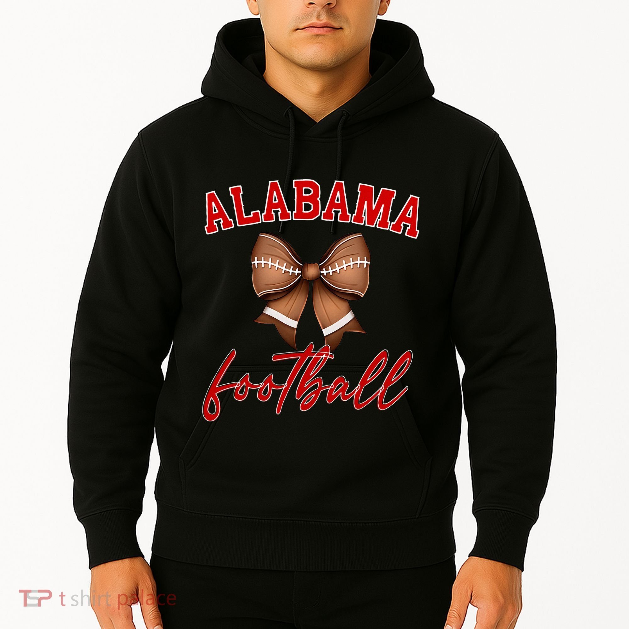 Alabama Football Pretty Coquette Style Bow Hoodie