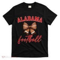 Alabama Football Pretty Coquette Style Bow T-Shirt thumb 0