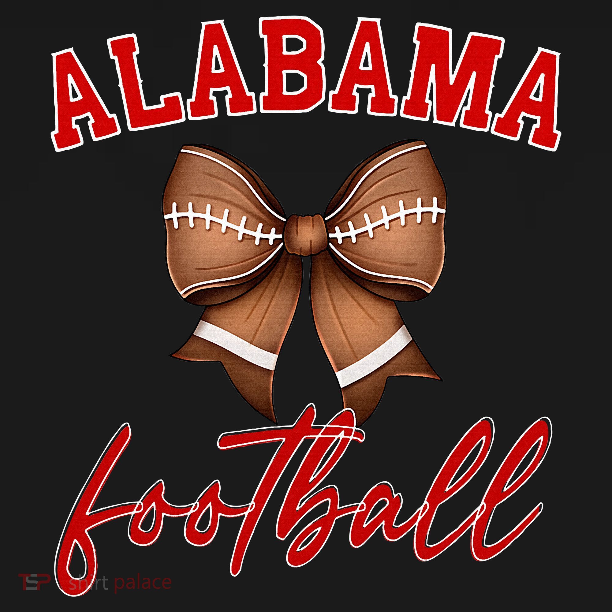 Alabama Football Pretty Coquette Style Bow Women's Hoodie