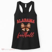 Alabama Football Pretty Coquette Style Bow Women's Tank Top thumb 0