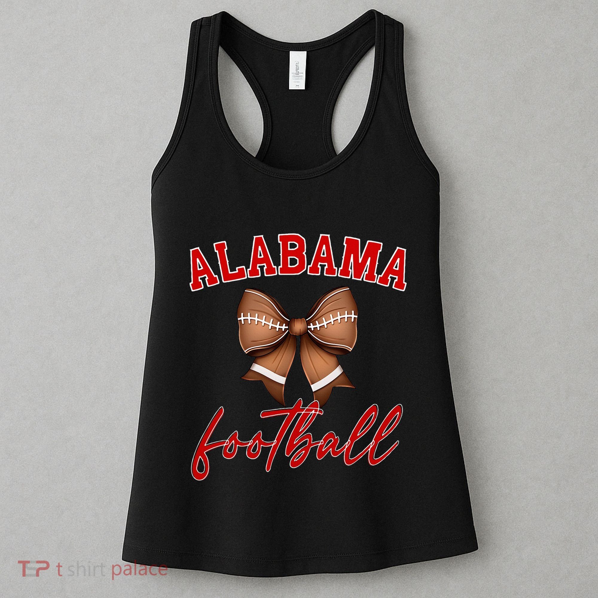 Alabama Football Pretty Coquette Style Bow Women's Tank Top