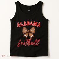 Alabama Football Pretty Coquette Style Bow Tank Top thumb 2
