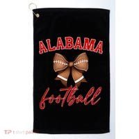 Alabama Football Pretty Coquette Style Bow Golf Towel thumb 0