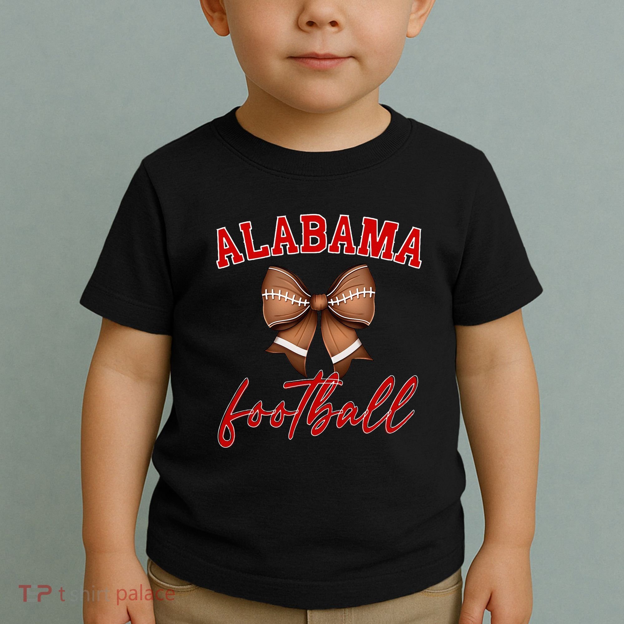 Alabama Football Pretty Coquette Style Bow Toddler T-Shirt