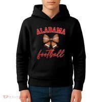 Alabama Football Pretty Coquette Style Bow Kids Hoodie thumb 4
