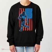 American Football Player Flag Women's Sweatshirt thumb 0