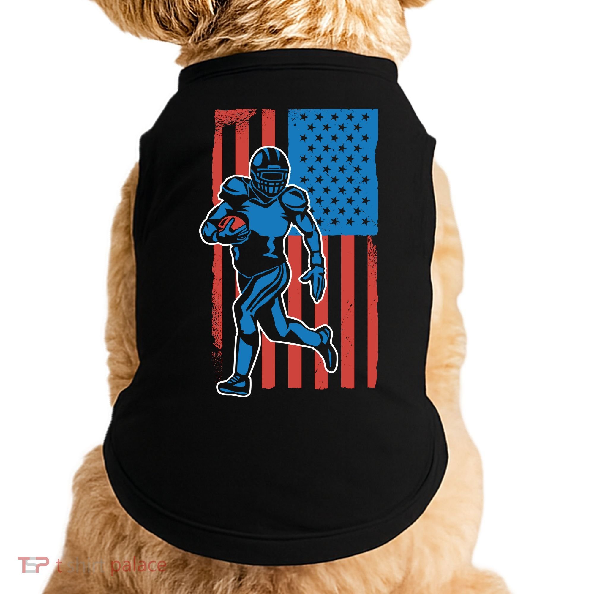American Football Player Flag Doggie Tank