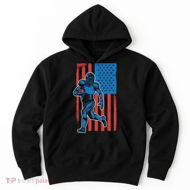 American Football Player Flag Hoodie