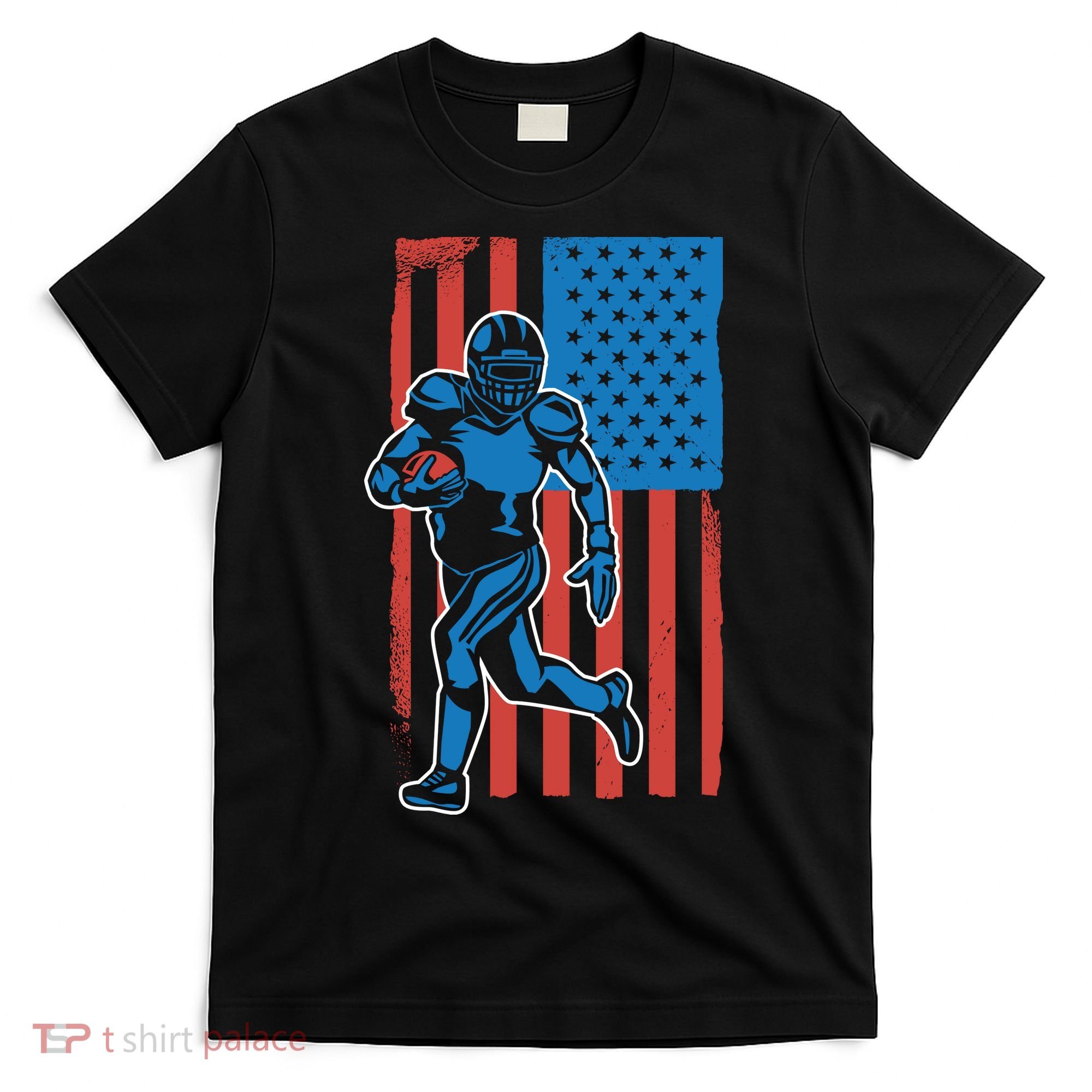 American Football Player Flag T-Shirt