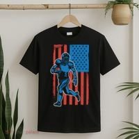 American Football Player Flag T-Shirt thumb 2