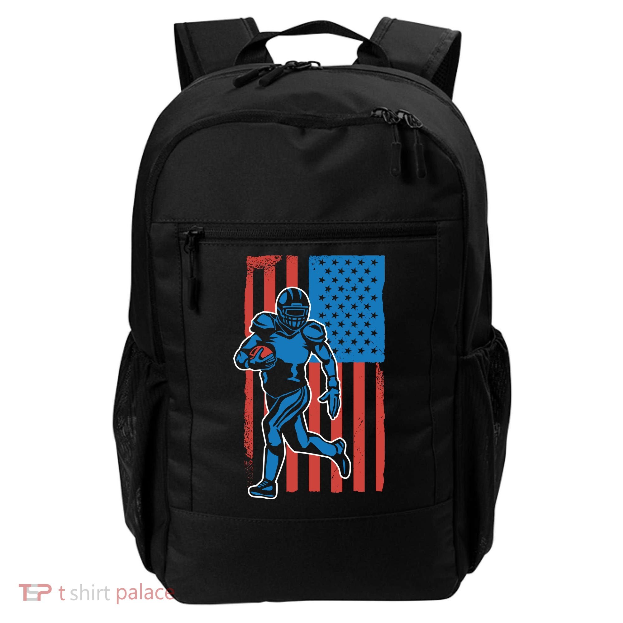 American Football Player Flag Backpack