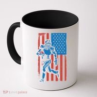 American Football Player Flag Coffee Mug thumb 0