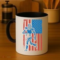 American Football Player Flag Coffee Mug thumb 4