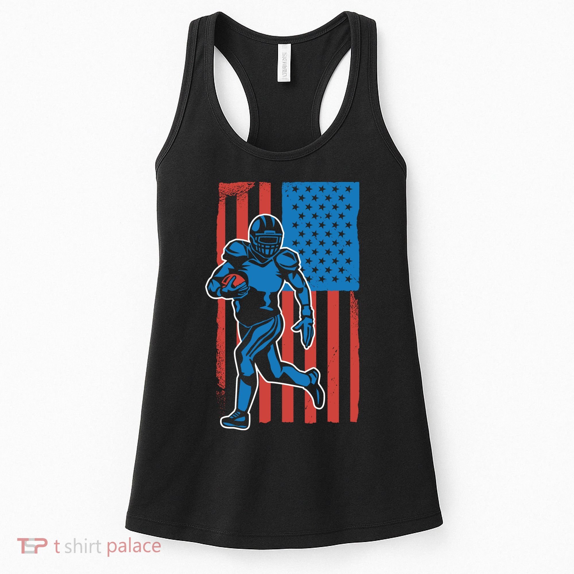 American Football Player Flag Women's Tank Top