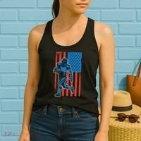 American Football Player Flag Women's Tank Top thumb 2