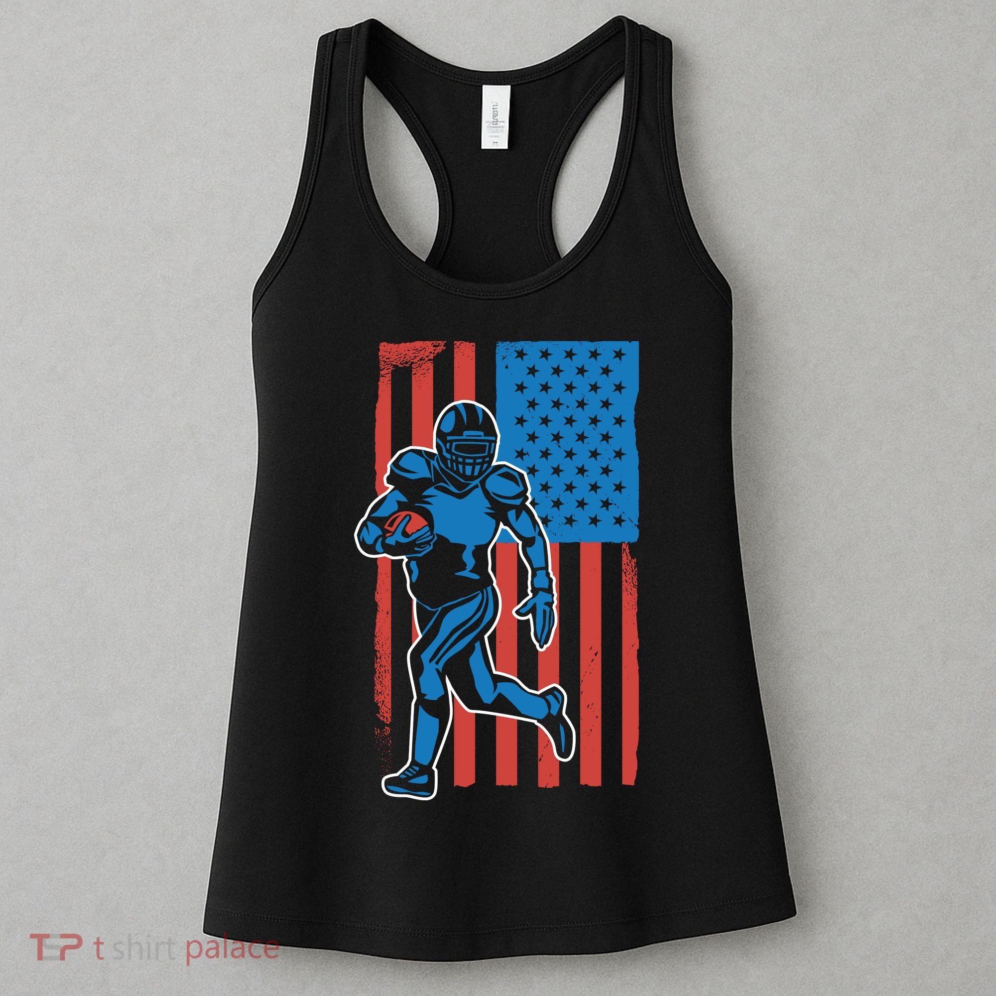 American Football Player Flag Women's Tank Top