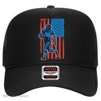 American Football Player Flag Hat thumb 0