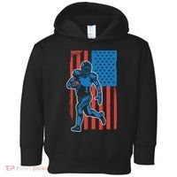 American Football Player Flag Toddler Hoodie thumb 0