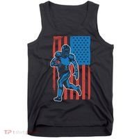 American Football Player Flag Tank Top thumb 0