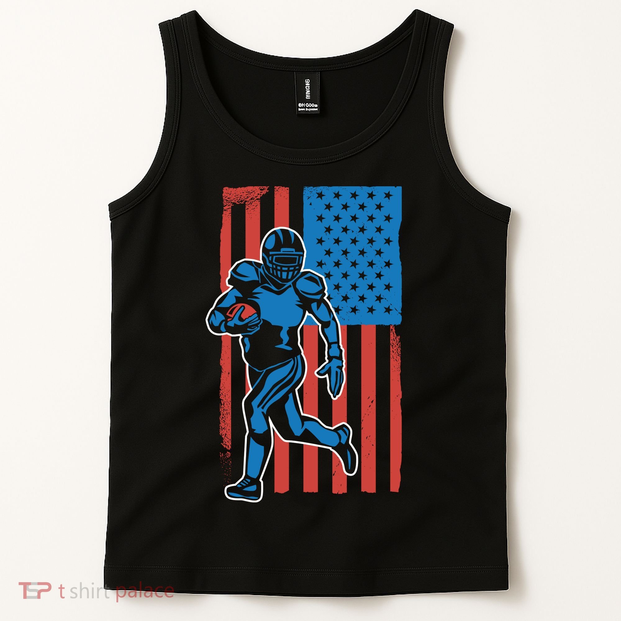 American Football Player Flag Tank Top
