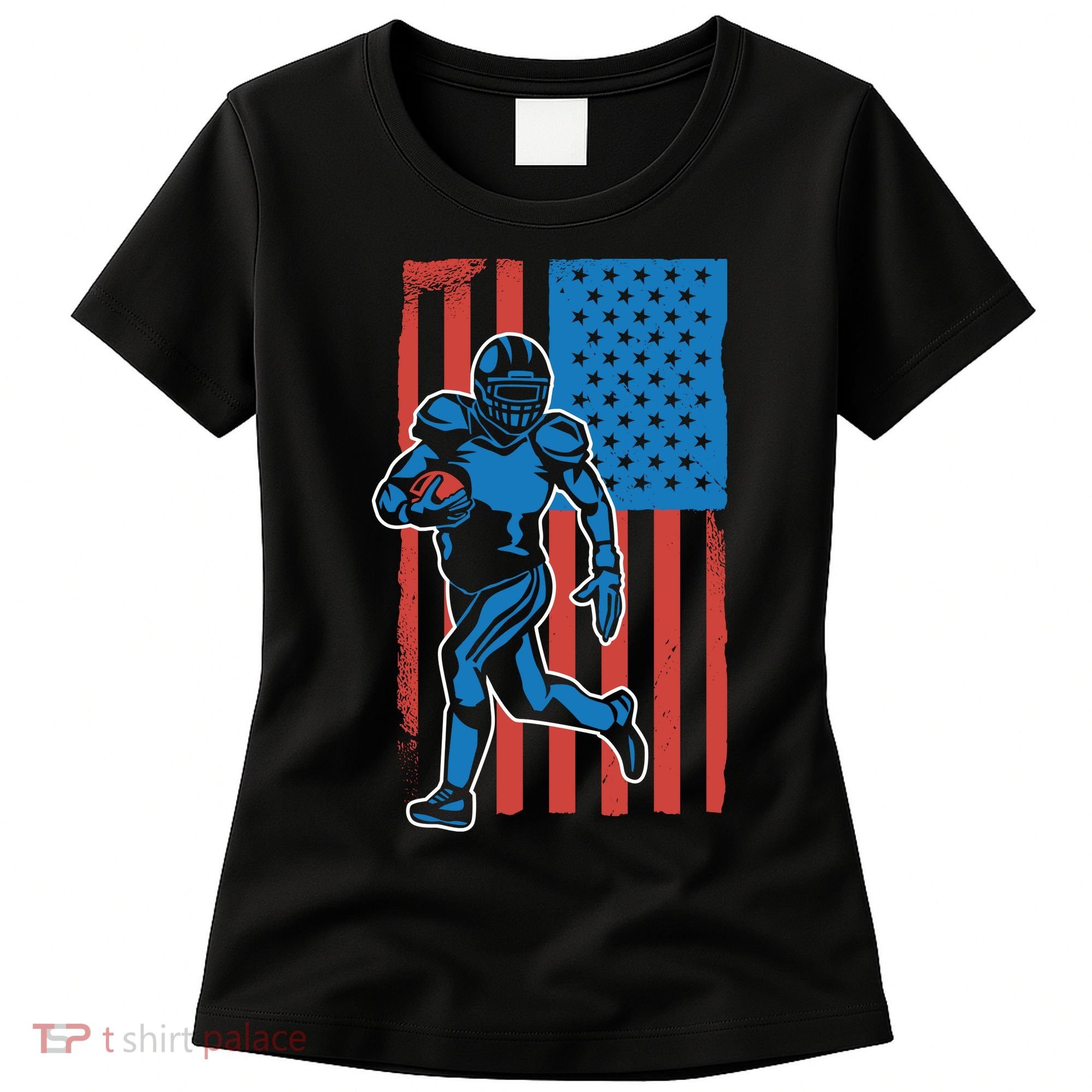 American Football Player Flag Women's T-Shirt