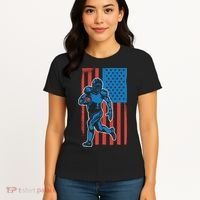 American Football Player Flag Women's T-Shirt thumb 4