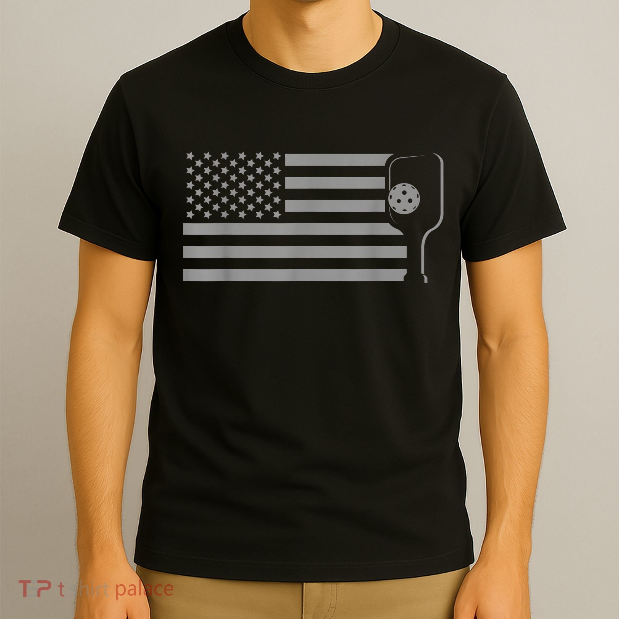 American Flag Pickleball Apparel Pickleball T-Shirt