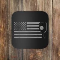 American Flag Pickleball Apparel Pickleball Coaster thumb 0