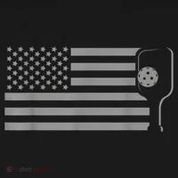 American Flag Pickleball Apparel Pickleball Baby Bodysuit thumb 2