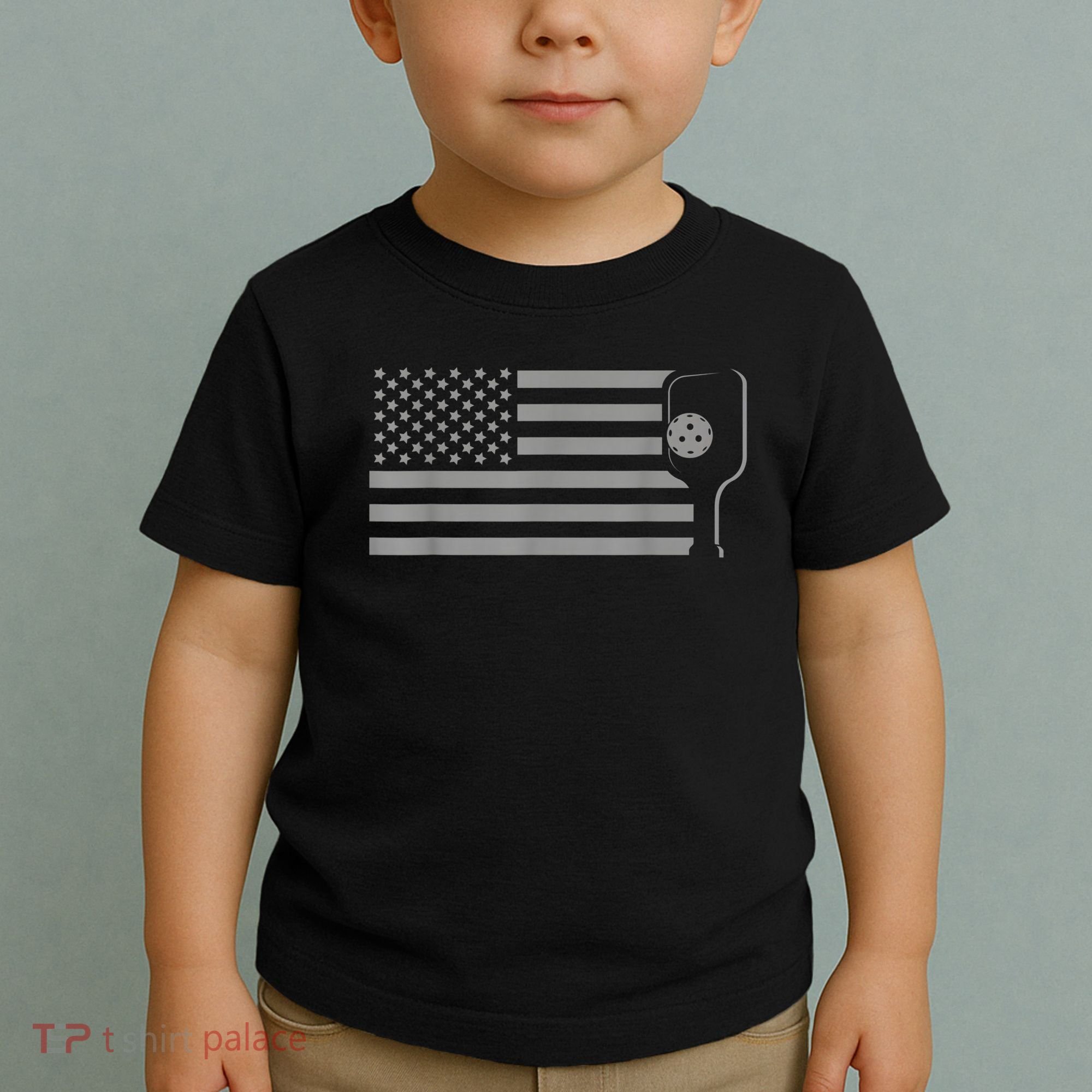 American Flag Pickleball Apparel Pickleball Toddler T-Shirt
