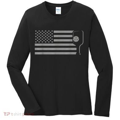 American Flag Pickleball Apparel Pickleball Women's Long Sleeve Shirt