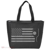 American Flag Pickleball Apparel Pickleball Tote Bag thumb 0
