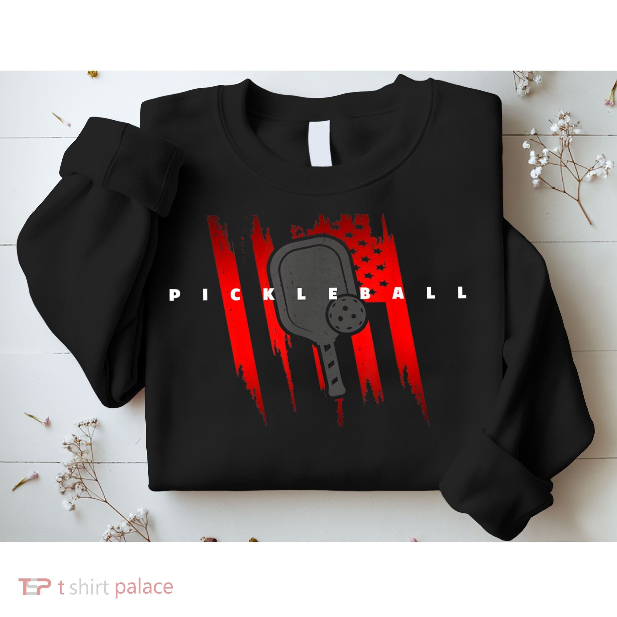 American Flag Pickleball Apparel Pickleball Sweatshirt