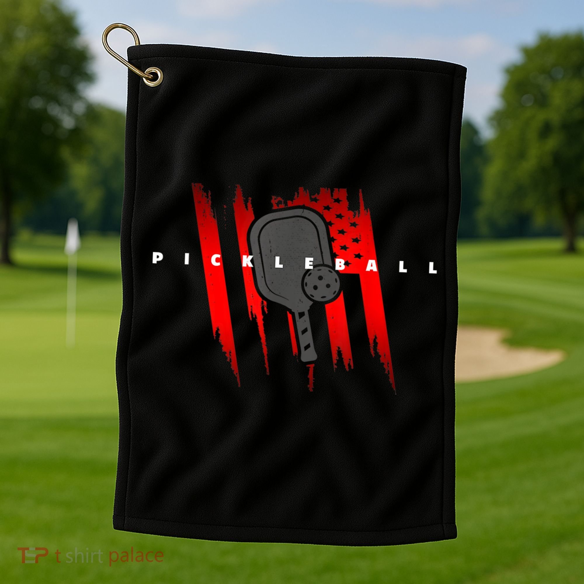 American Flag Pickleball Apparel Pickleball Golf Towel