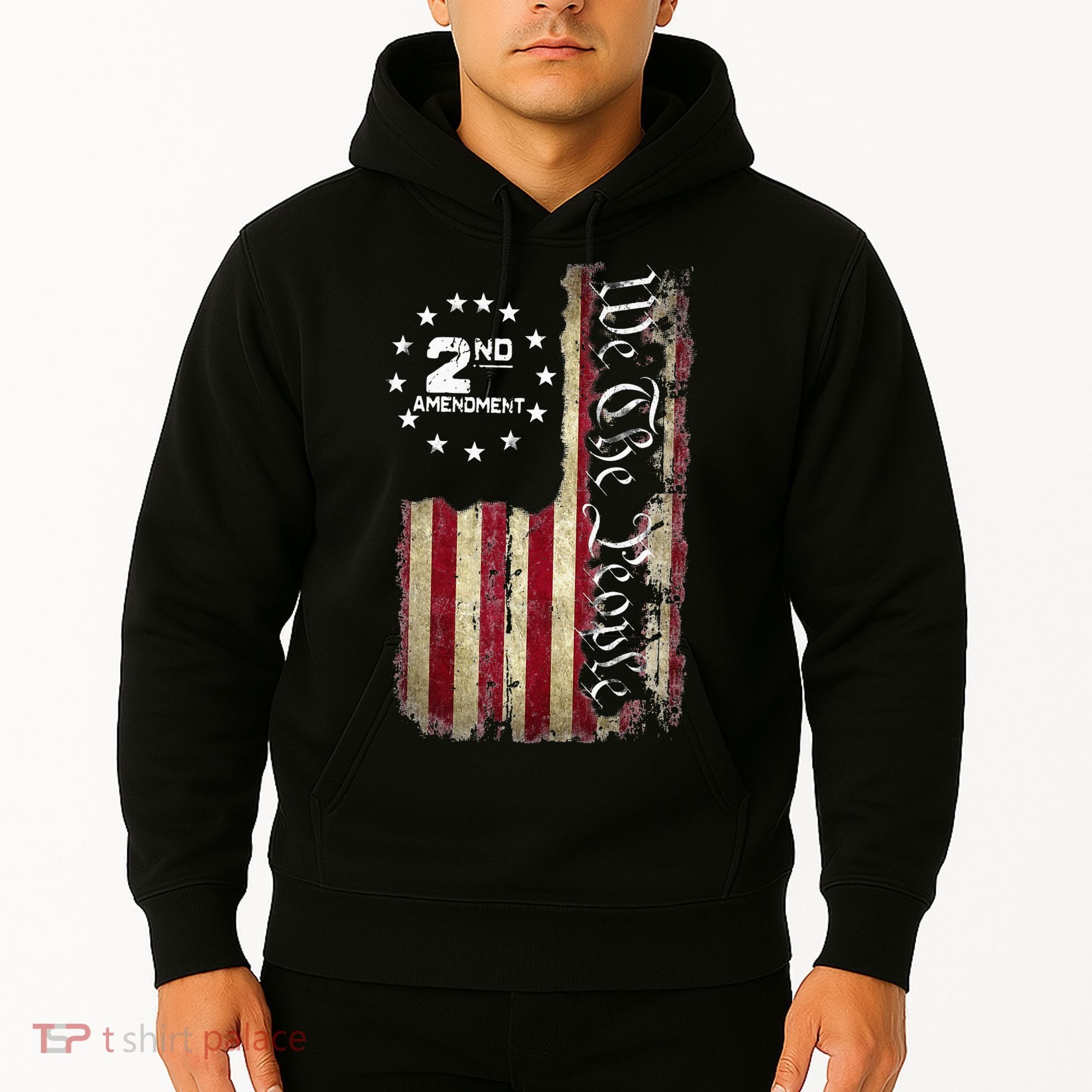 American Flag Patriotic We The People 2nd Amendment Hoodie