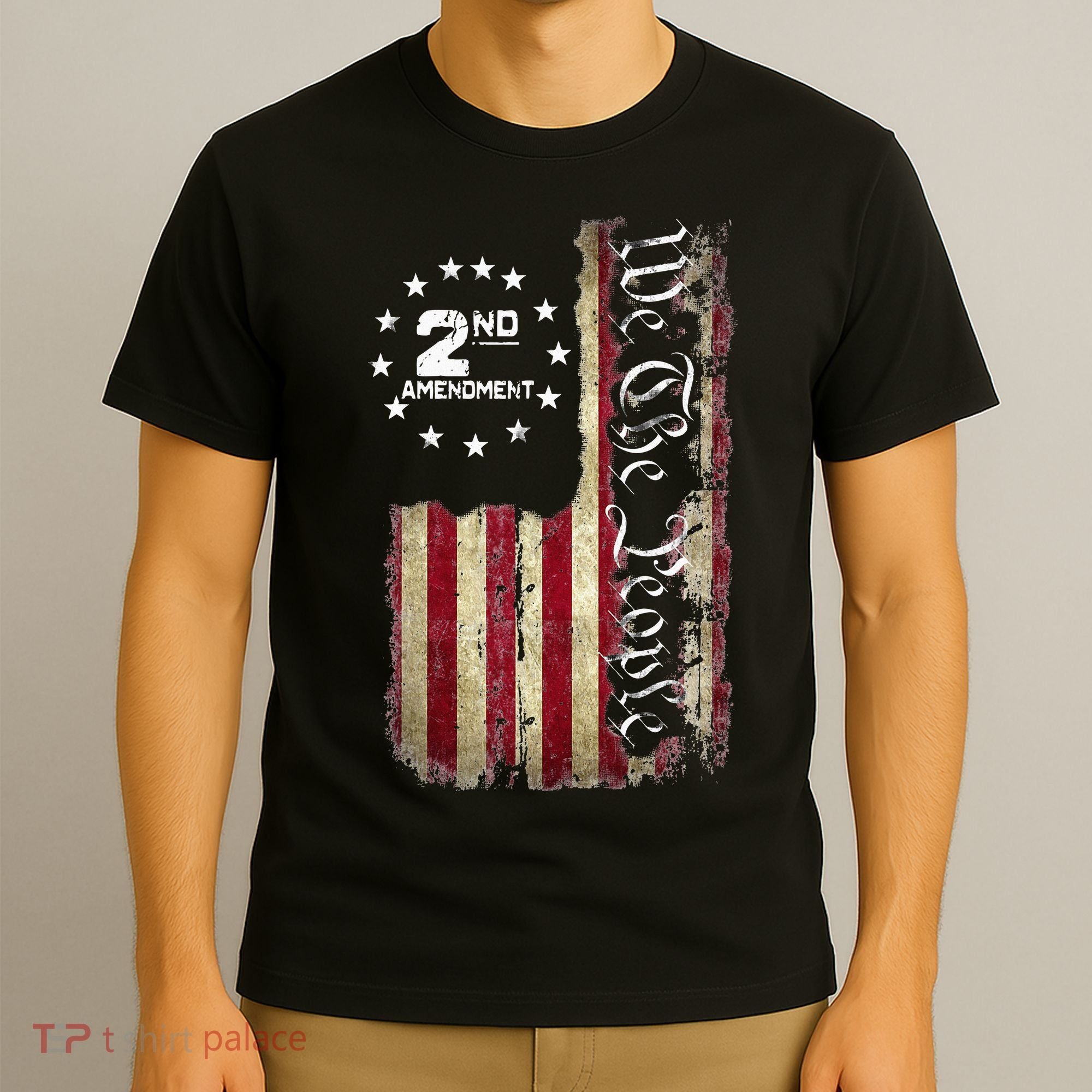 American Flag Patriotic We The People 2nd Amendment T-Shirt