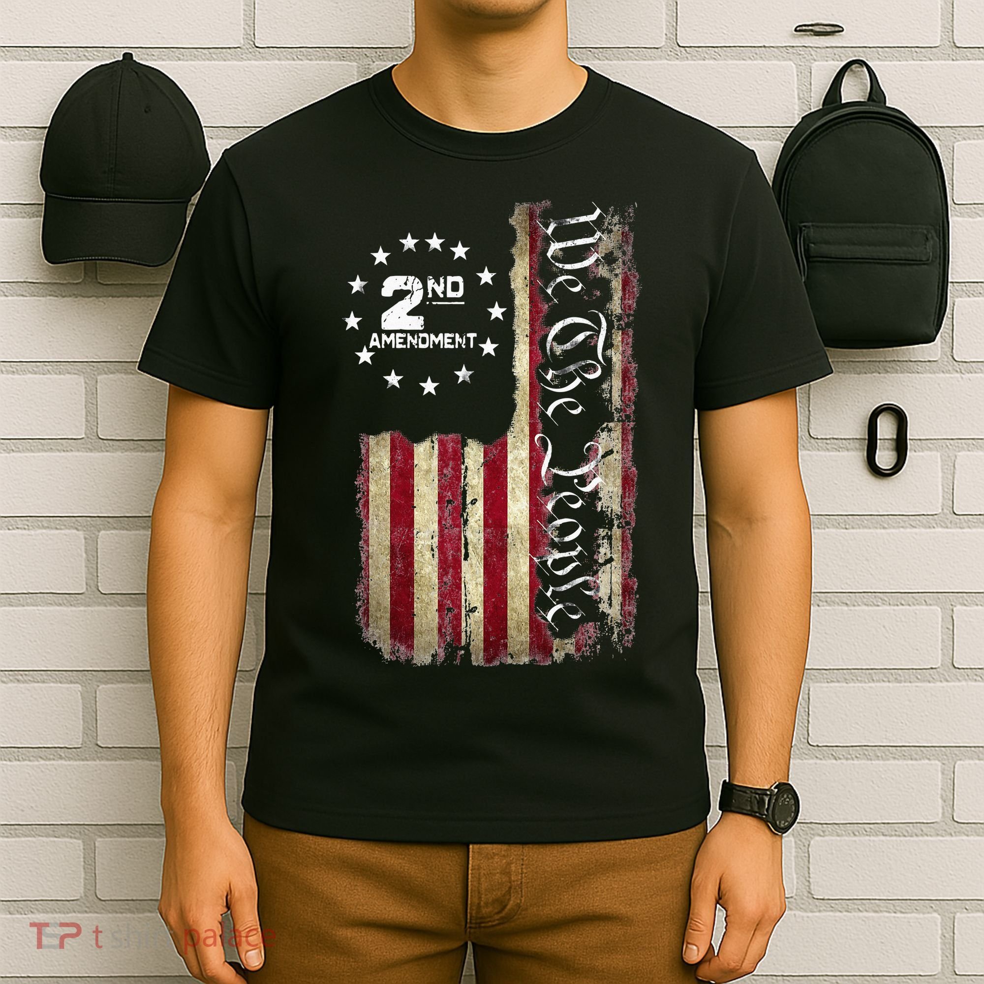 American Flag Patriotic We The People 2nd Amendment T-Shirt