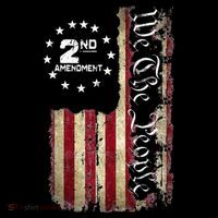 American Flag Patriotic We The People 2nd Amendment Women's Hoodie thumb 2