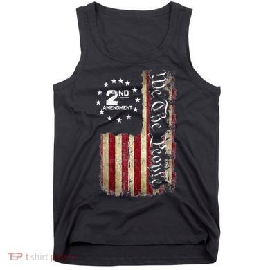 American Flag Patriotic We The People 2nd Amendment Tank Top