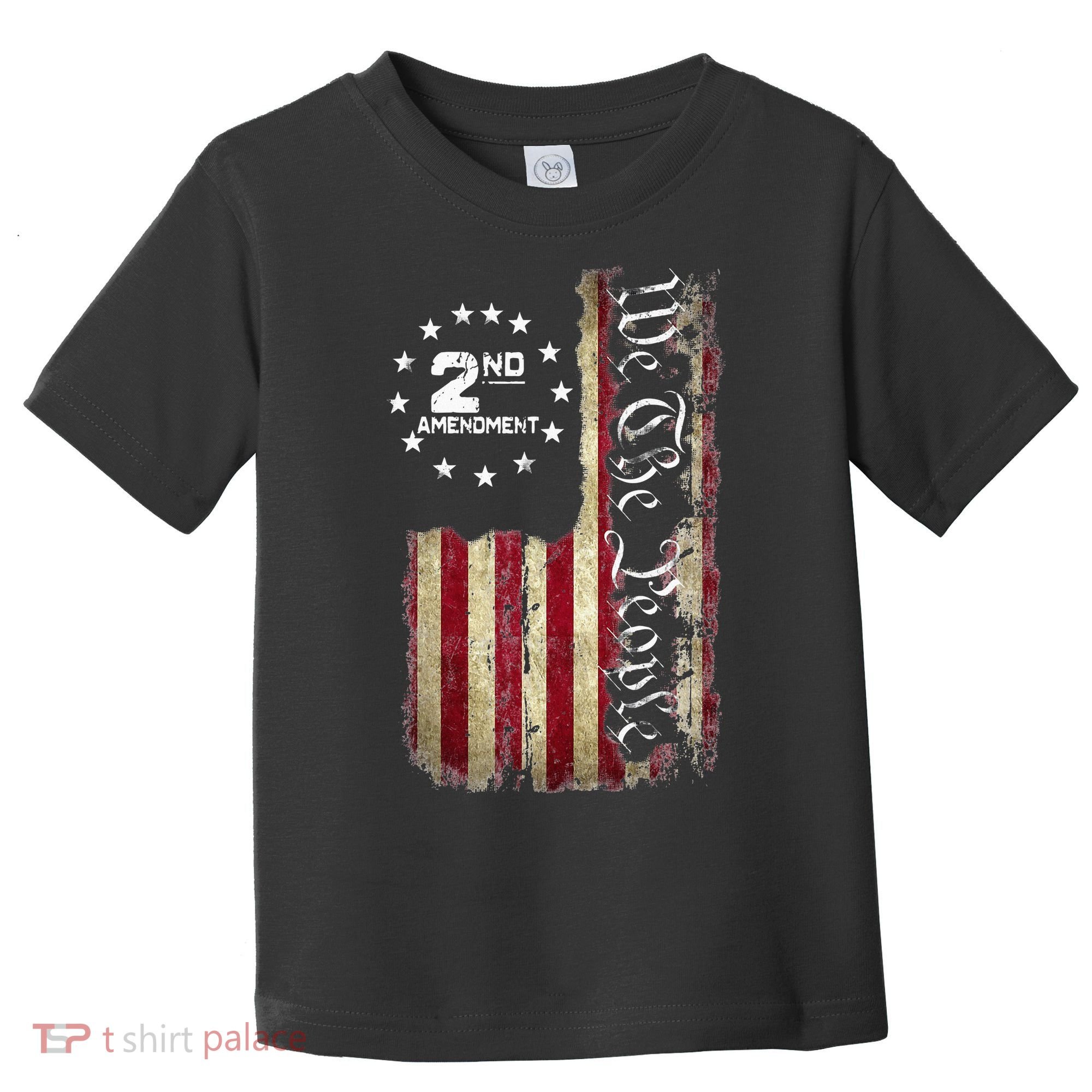 American Flag Patriotic We The People 2nd Amendment Toddler T-Shirt