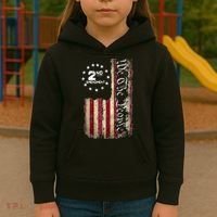 American Flag Patriotic We The People 2nd Amendment Kids Hoodie thumb 3
