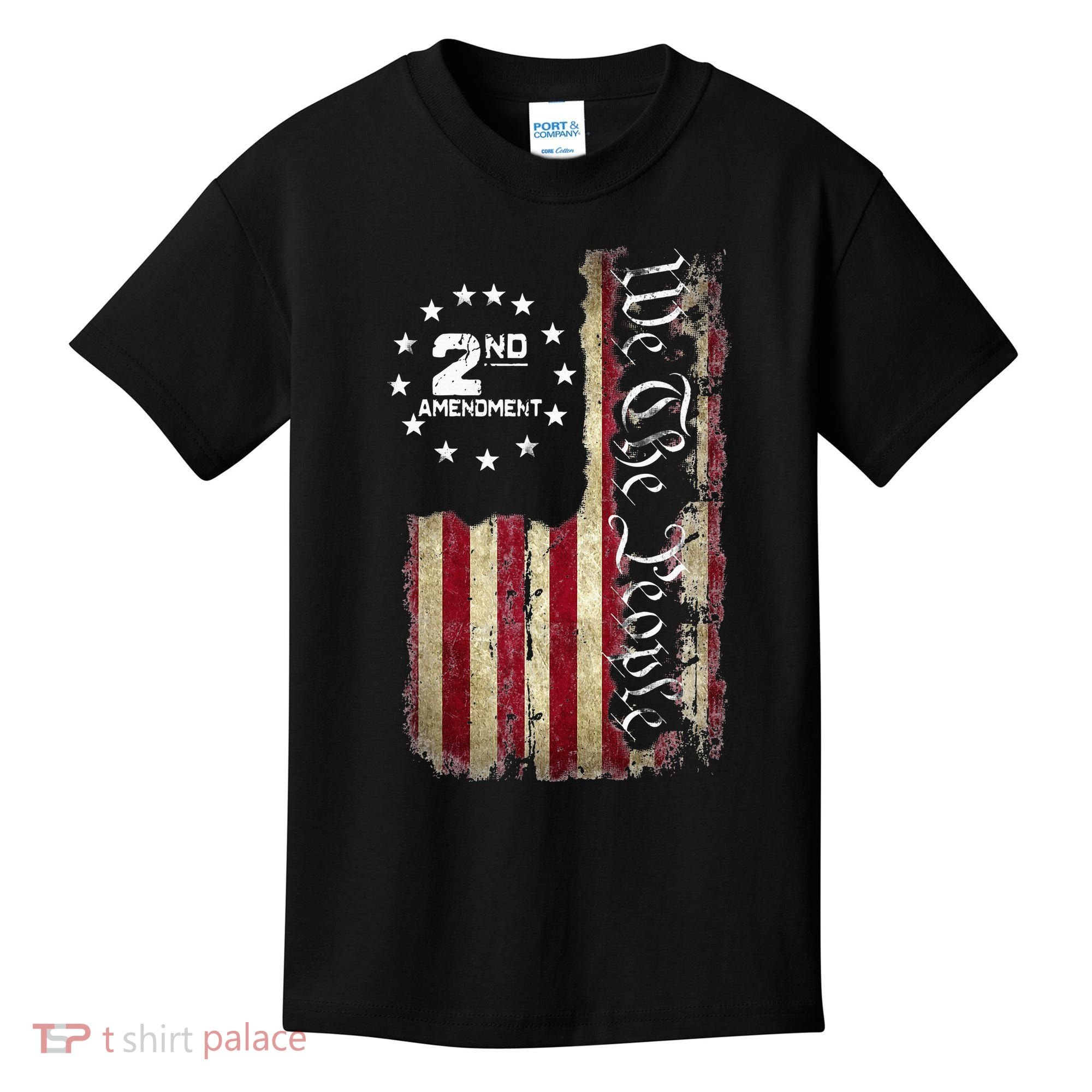 American Flag Patriotic We The People 2nd Amendment Kids T-Shirt