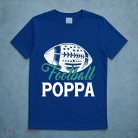 American Football Poppa Happy FatherS Day Dad Grandpa Meaningful Gift T-Shirt thumb 5