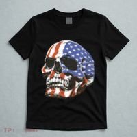 American Flag Patriotic Skull T-Shirt thumb 5