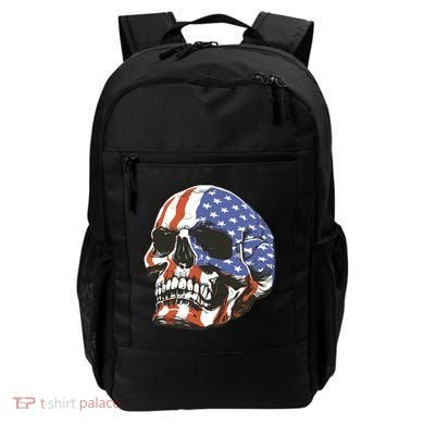 American Flag Patriotic Skull Backpack