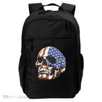 American Flag Patriotic Skull Backpack thumb 0
