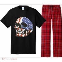 American Flag Patriotic Skull Pajama Set thumb 0