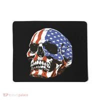 American Flag Patriotic Skull Mousepad thumb 0