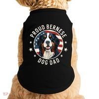 American Flag Proud Bernese Mountain Dog Dad Doggie Tank thumb 0