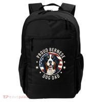 American Flag Proud Bernese Mountain Dog Dad Backpack thumb 0